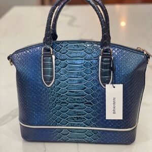 Brahmin Blue Satchel